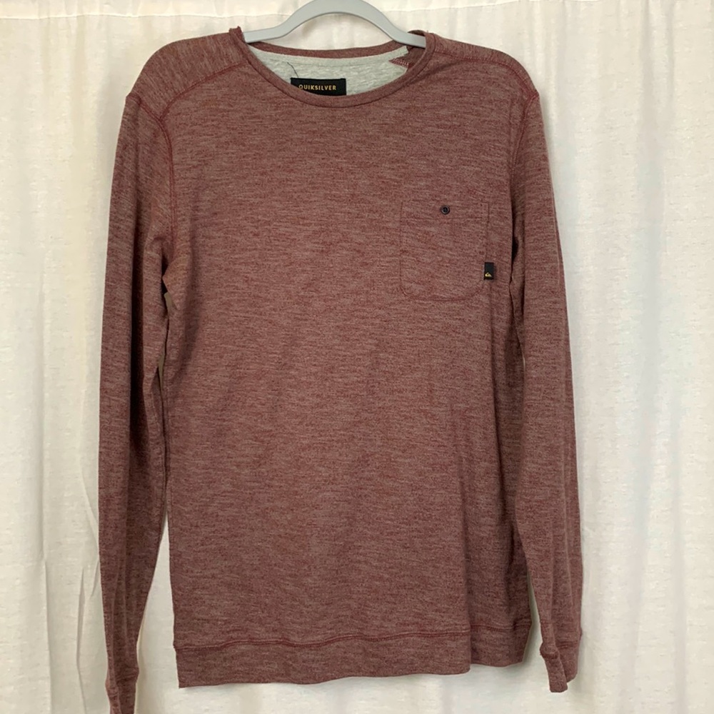 Quicksilver long sleeve shirt red men’s size medium